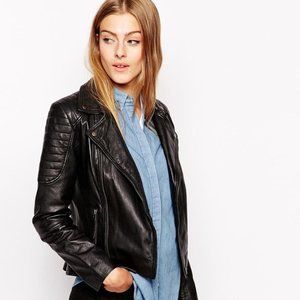 Barneys Originals leather motorcycle jacket XS
